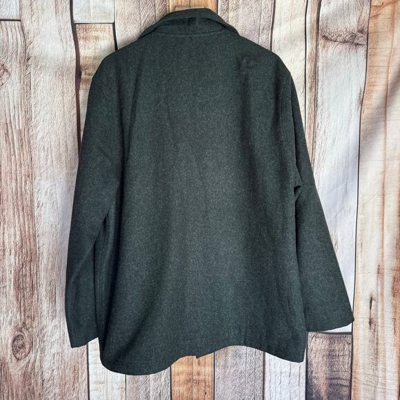 Polo Jeans Co. Ralph Lauren Jacket Wool Viscose Blend Large Dark Gray Fall Mens - Picture 2 of 9